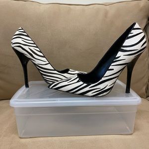 Aldo Calf Hair Zebra Heel Sz 9